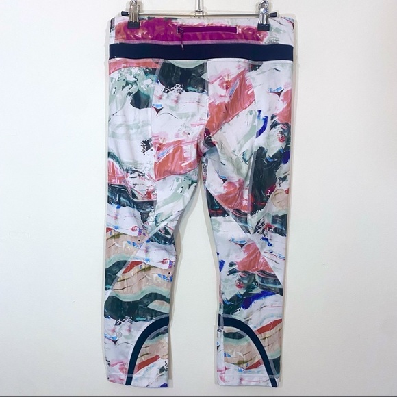 Lululemon Inspire Crop Luxtreme Pigment Wave Multi / Black 6 - Picture 3 of 6